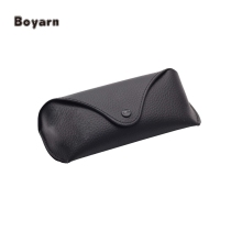 Boyarn Classic Trend Literary Style Black Brown Sunglass Case