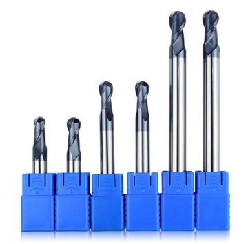 Solid Carbide 2 Flute Ballnose Endmill for Steel R4*16*60L*D8 HRC55 HRC65