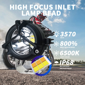 White Led Motorcycle Led Spot Light For Motorcycle