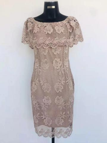 Women's knit fashion lace dress