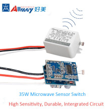35W Square Radar Microwave Induction Sensor Switch