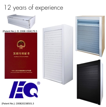 Contemporary Elegant 3-Step Work Glass Roller Shutters