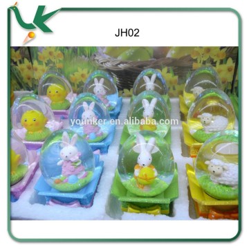 Easter Day Bonus Painted Easter Water Glass Ball inside Painted Animals For Decoration