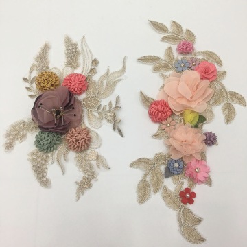 3D刺繍メッシュデカール縫製パッチ