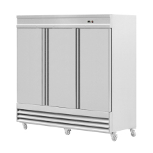 Commercial Three Doors Freezer Refrigeration Equipment Stainless Steel Restaurant Refrigerator