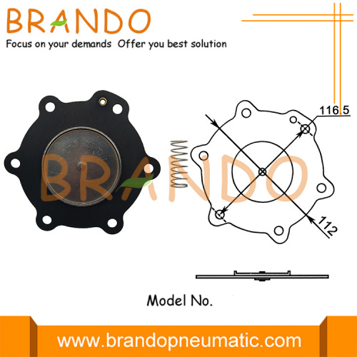 C113827 1,5 &quot;Inch SCG353A047 Pulse Jet Valve Diaphragm