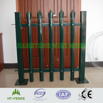 Galvanized and PVC Coated Palisade Fence