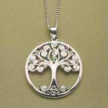 Celtic Knot Tree of Life 925 Sterling Silver Pendant Necklace_tree of life pendants jewelry