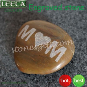 Customized engraved pebble stone