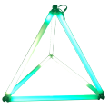 Décoration de la scène de l&#39;événement du tube de pixel à LED Triangle