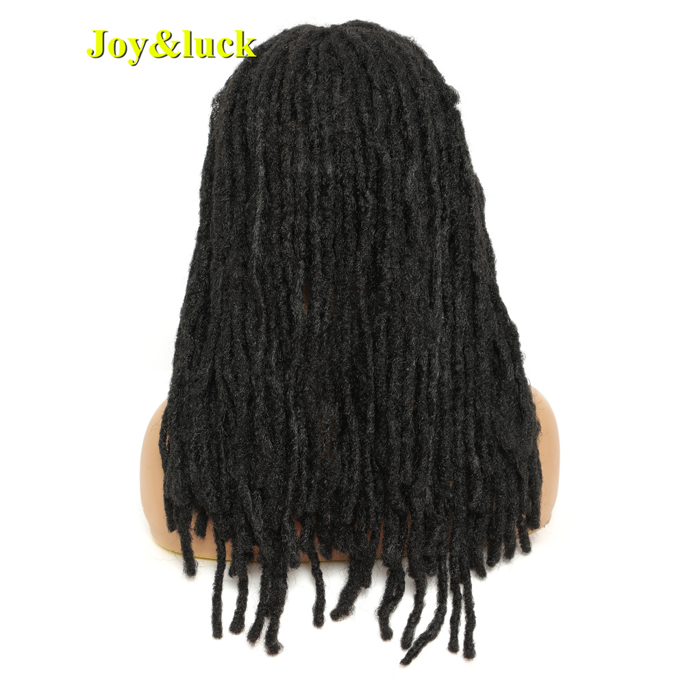 New Crochet Braids Wig Long Straight Dreadlock Black Mix Brown Hair Wigs For Women Or Men Synthetic Braiding Hair Style