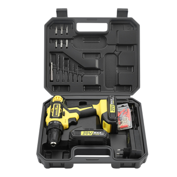 20V Replacement 2 Pcs Battery Electric Drill Set - Rechargeable Cordless Power Drill/Screwdriver