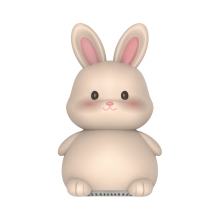 Night light in rabbit design with bluetooth and white noise