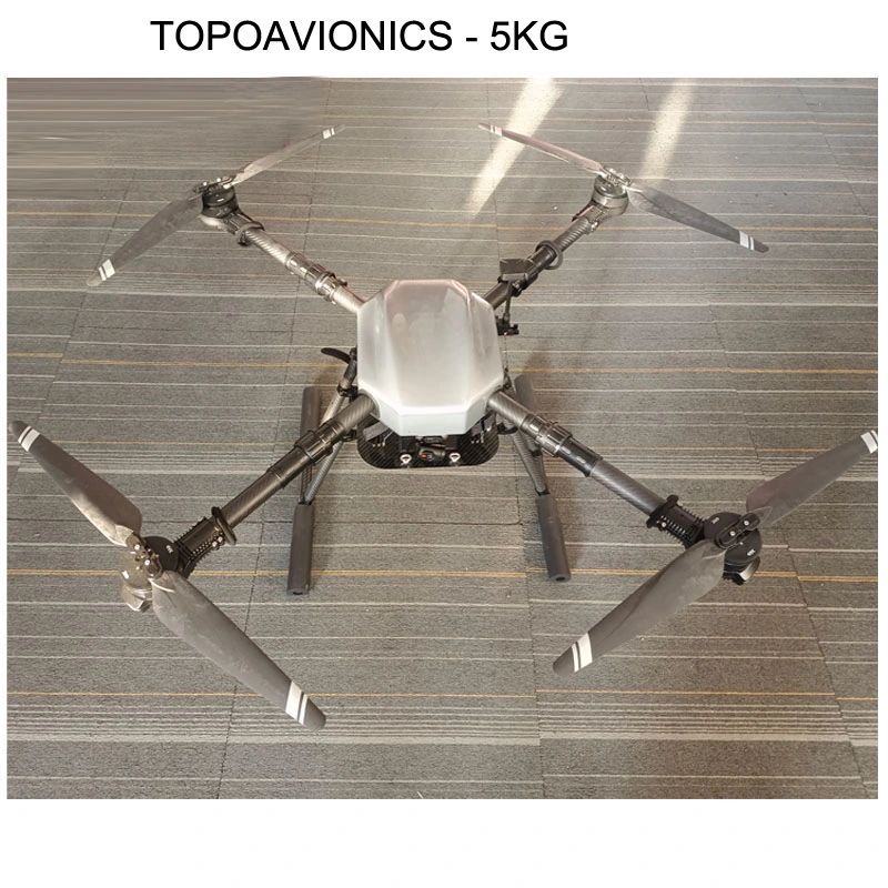 4 Axis 5L Agricultural Drone 5kg Payload Delivery Drone Long Flying Time and Range Rescue Uav