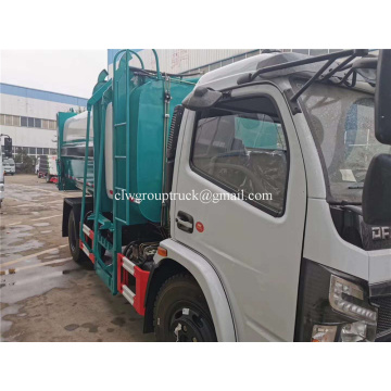 Dongfeng 7cbm 8cbm swept-body garbage dump truck