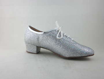 Silver  practice dance shoes