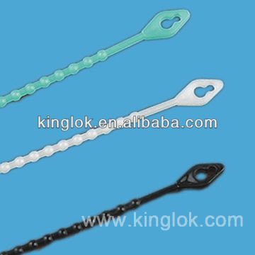 Nylon Locking beaded cable tie LBT18- Beaded Loop Tie Nylon Cable Tie