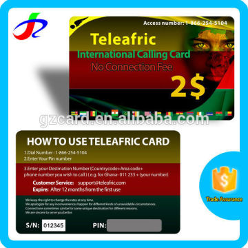 Factory mass production wholesale calling card paper scratch calling card