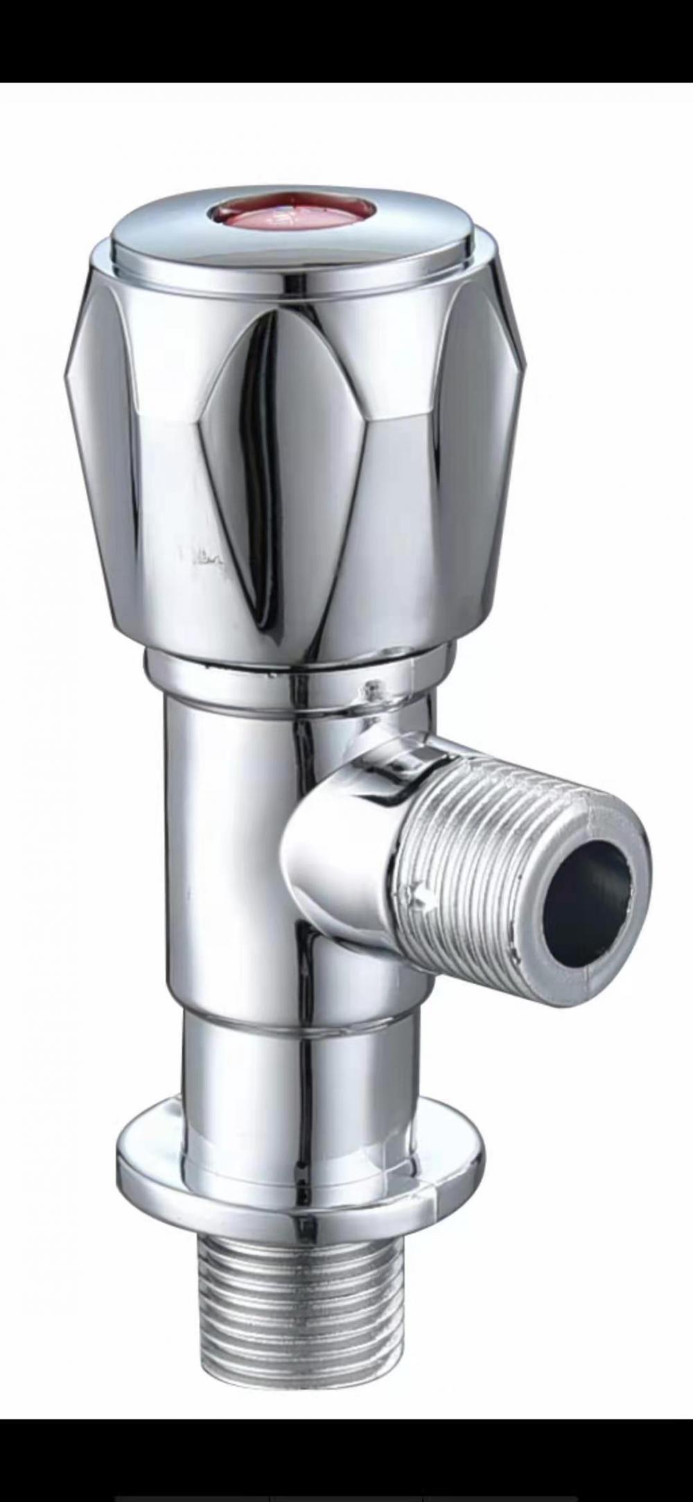 安い衛生陶器アクセサリーバスルームミキサー水プラスチッククロームメッキアングルバルブ