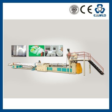 CE STANDARD HIGH OUTPUT POLYETHYLENE FOAM FILM EXTRUSION LINE, POLYETHYLENE FILM FOAMING LINE