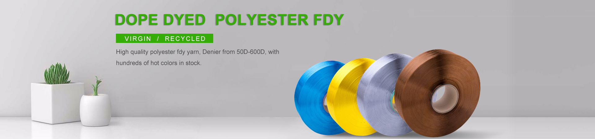 polyester fdy color yarn 150d 300d TBR for weaving and knitting use