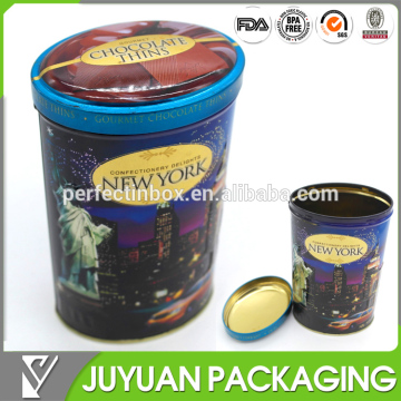 empty metal tin square coffee tin box for coffee bean packing