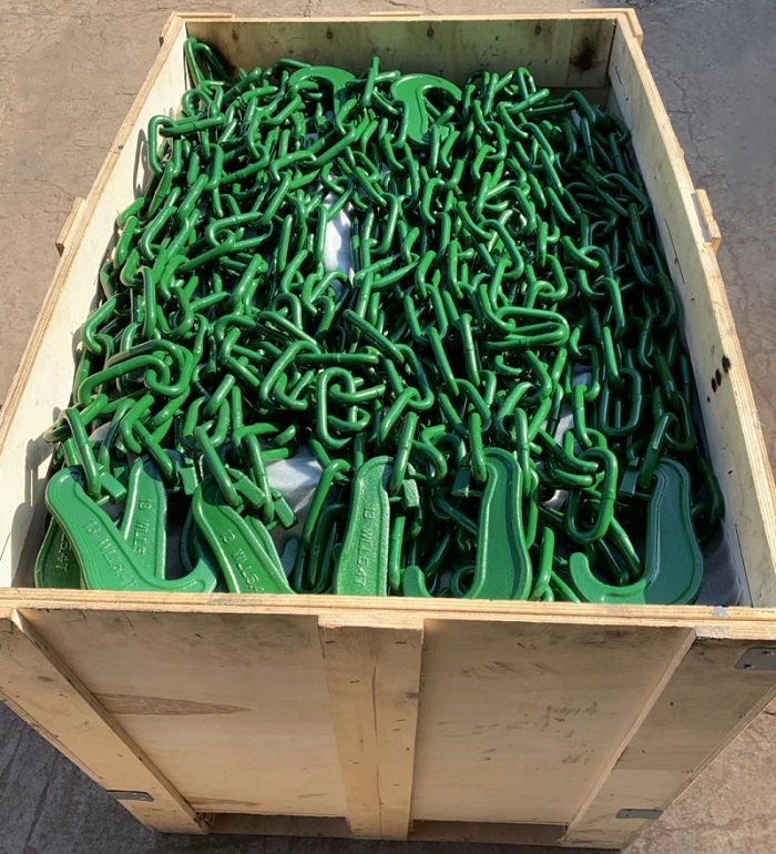 13mm Long Link Alloy Container Lashing Chain with Hook