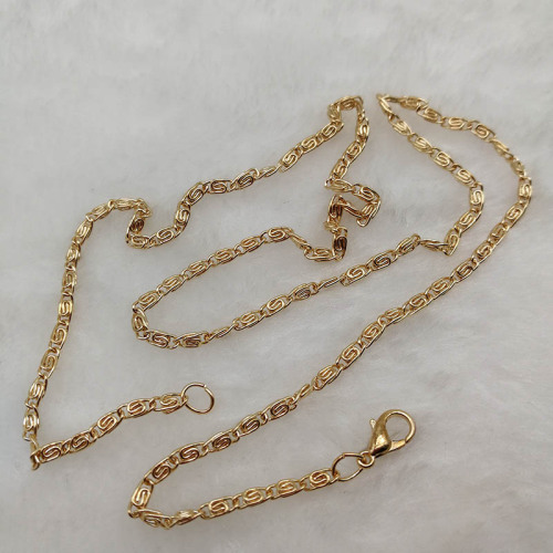 Love Wish Pearl Plating Rose Gold Chain Collier