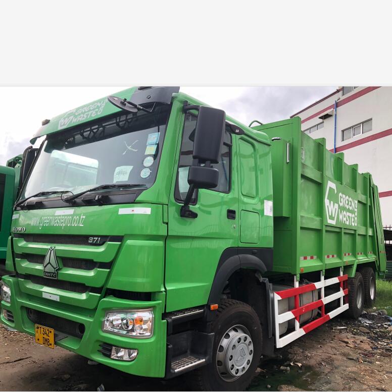 heavy duty sanitation HOWO 6x4 371 hp 28 cbm compression garbage truck