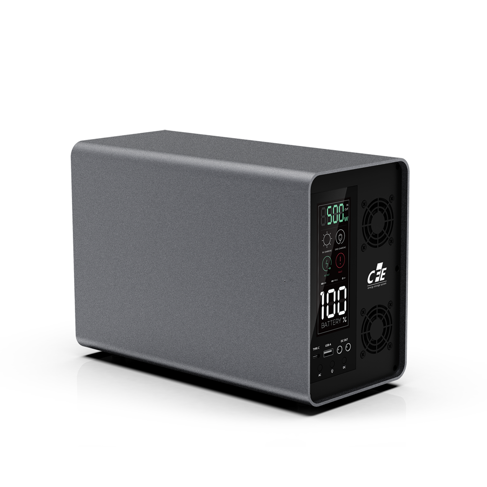 500W /1.0kWh পোর্টেবল সোলার এবং গ্রিড পাওয়ার বক্স 500W /1.0kWh Portable Solar & Grid Power Box