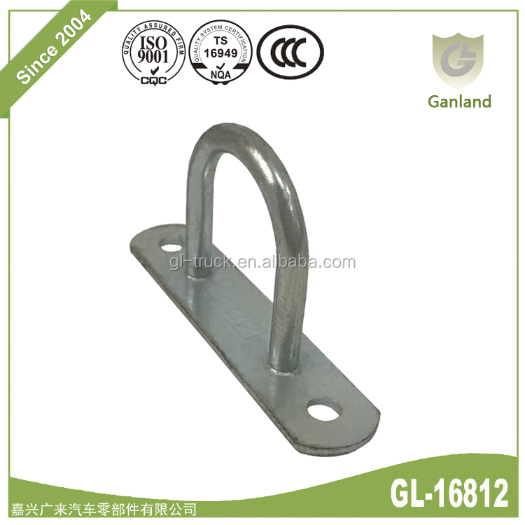 GL-16812 Trailer accessories body fittingsRound Staple Rope eyebolt crooked hook