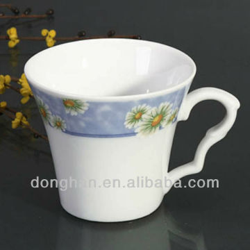 ceramic flower decal mug bone china flower ceramic mug