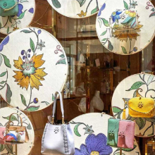 Elegant Fashion Art: Visual Window Display and Advertising Decoration