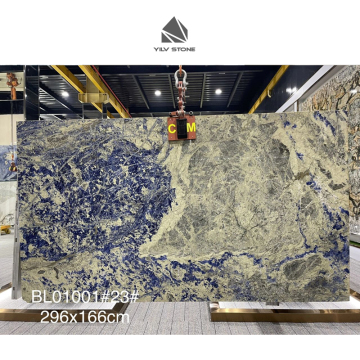 Natural Luxury Sodalite Bolivia Blue Quartzite Marble Slab