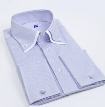 Men's Business Long Sleeve Double Collar French Cuff Shirt