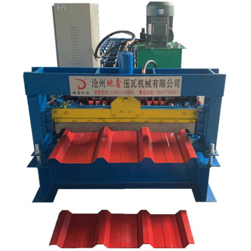 Trapezoidal roof panel aluminium sheet forming machine