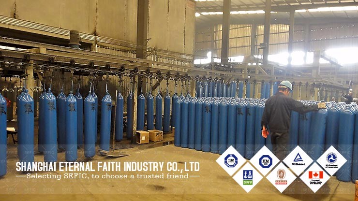 World Famous 2L-80L Seamless Steel Oxygen/Nitrogen/Argon/CO2 Industrial Gas Cylinder