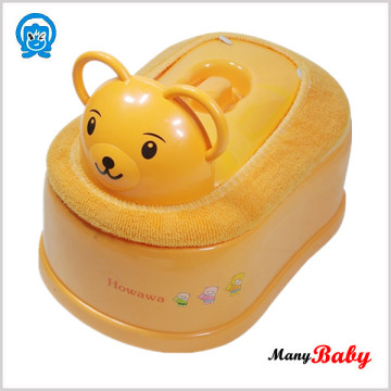 2015 newest design lovely Bear Baby Potty with toilet seat cushion