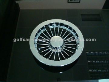 24 Spoke Silver Hub Cap