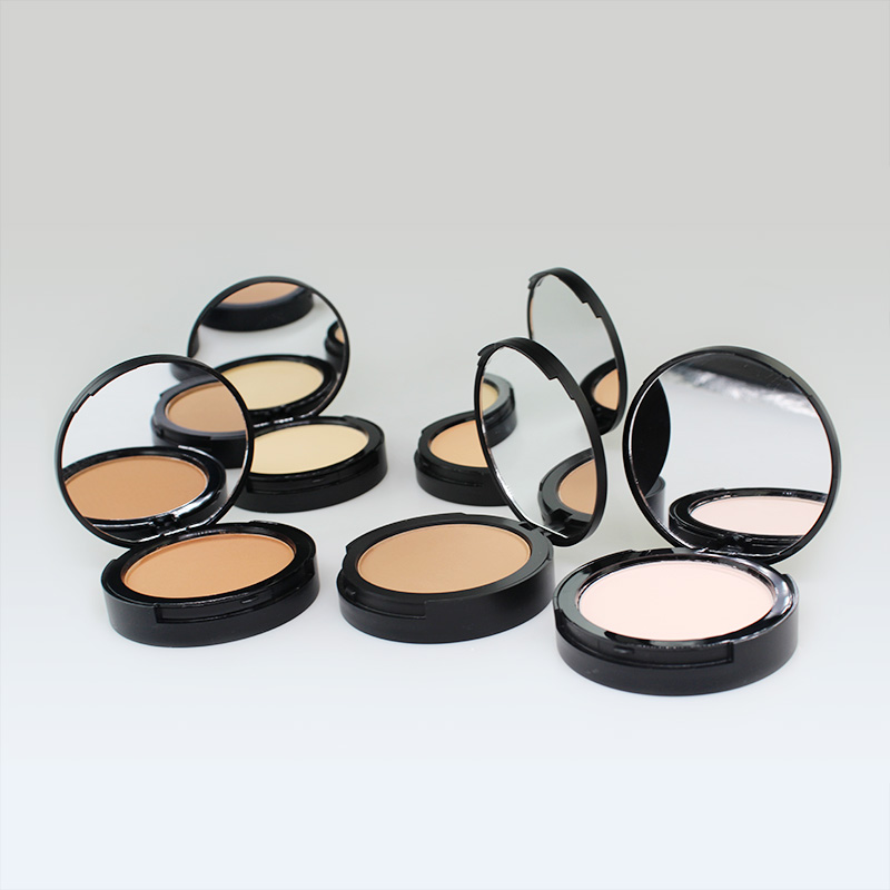 5color double layer pressed powder Monochrome concealer Exquisite pressed powder Flour puff with mirror Matte Pressed Powder