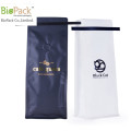 Biodegradable Square bottom Stand Up Coffee Pouch with Tin tie and Wrappers Manufacturer China