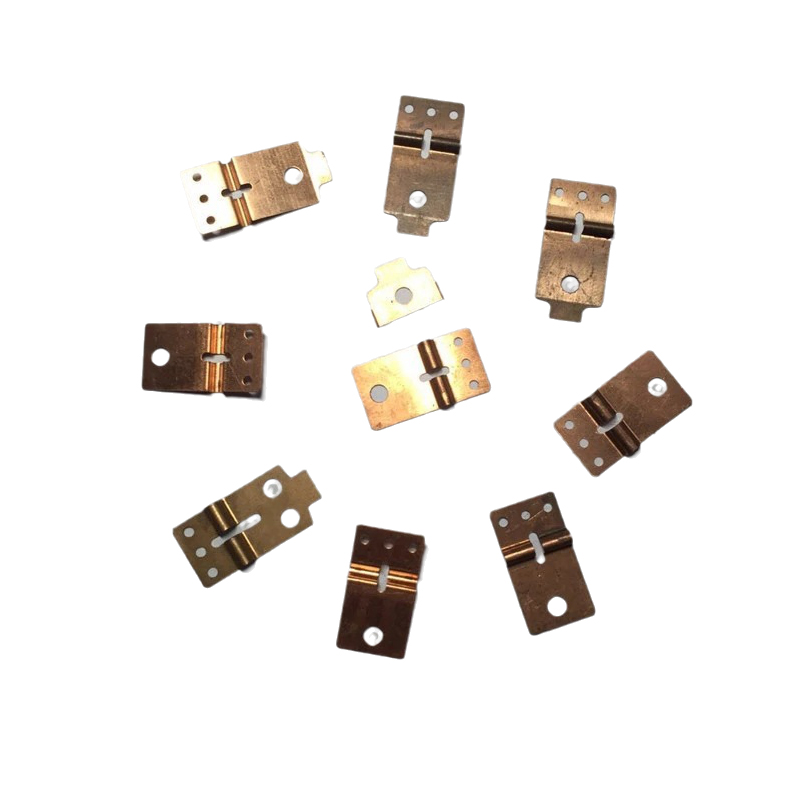 Customized electronic hardware plug shrapnel stamping parts copper sheet battery socket AA shrapnel