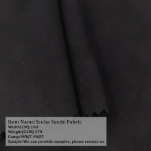 Wholesale Fashion Polyester Knitted Scuba Suede Fabric Jackets and Skirts