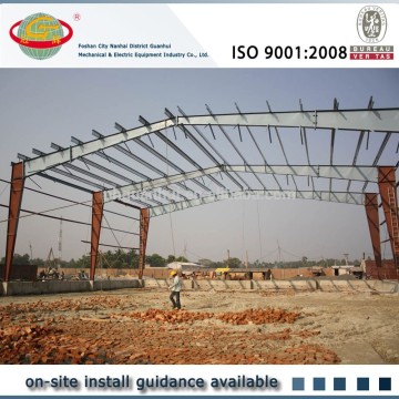 Steel structure milch cow shed