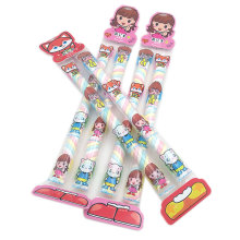 Fruit flavored colorful long twist marshmallow candy halal