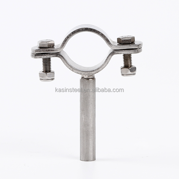 SUS304 Stainless Steel Pipe Hanger/Holder/Clip/Support With Round Bar