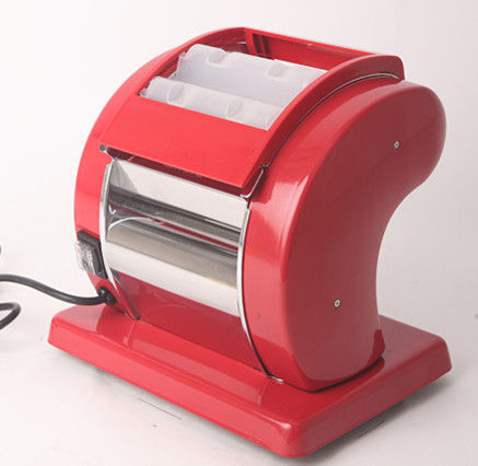 120 / 240v Red Stainless Homemade Electric Pasta Machine, Equipment For Making Noodles Ce