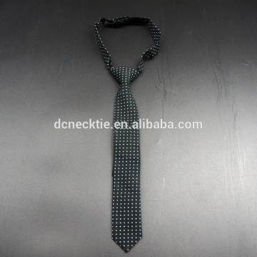 silk black zipper tie