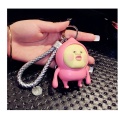 Silicone Keychain Fart Pêssego 3D Keyring Silicone Acessórios