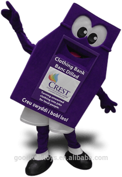 customized clothing recycling bin mascot costume